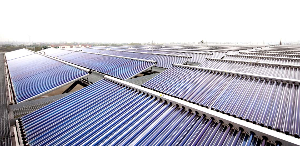 Solarthermieanlage Energiebunker Hamburg