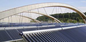 Fernwärmenetz Solaranlage in Wels