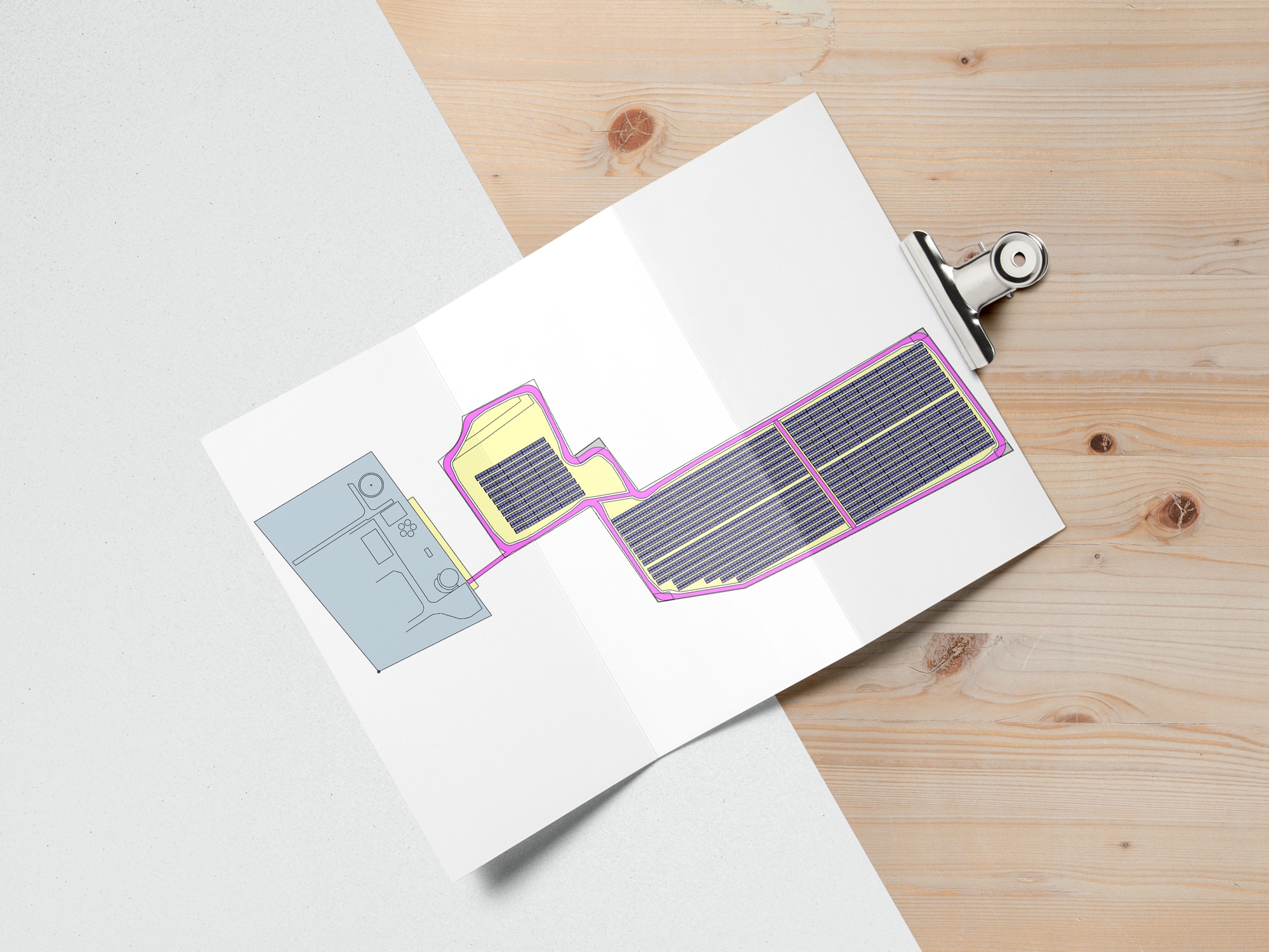 Plan eines Ritter XL Solar Solarthermieanlage