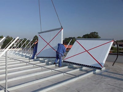 Bau einer Ritter XL Solar Dachanlage